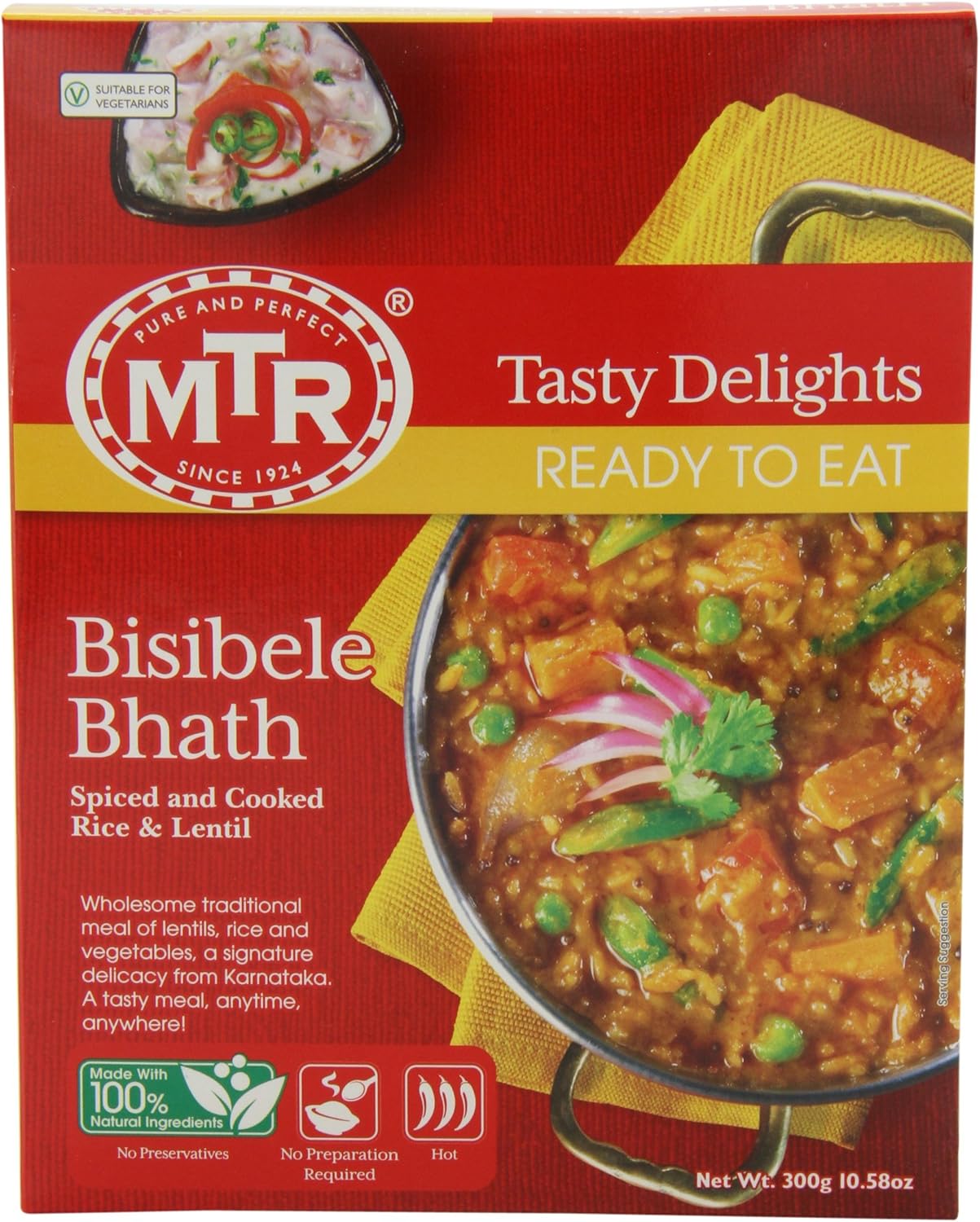 MTR Bisibele Bhath, 10.58 Ounce Boxes (Pack of 10)