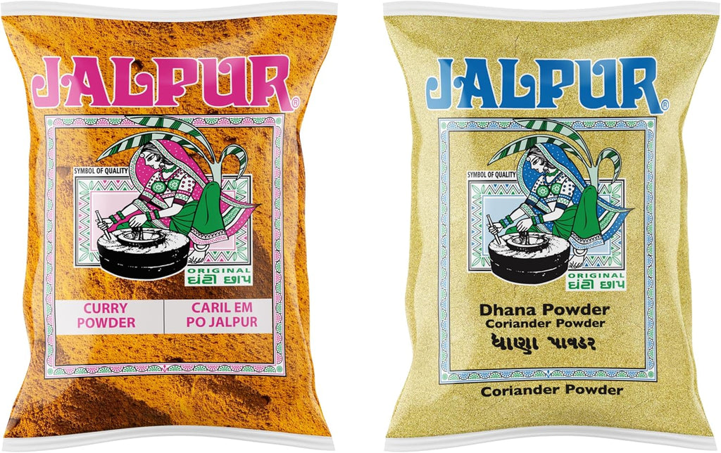 Jalpur Millers Spice Combo Pack - Curry Powder 100g - Coriander Powder 100g (2 Pack)
