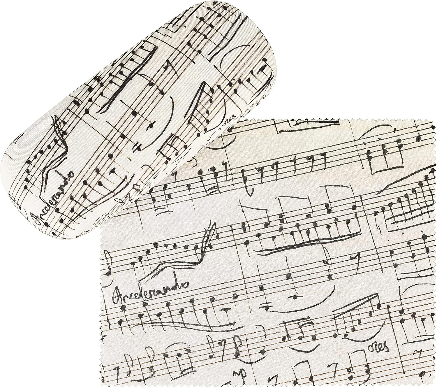 VON LILIENFELD Glasses Case Sheet music Present Cleaning Cloth Spectacle Cases Lightweight Stable Art