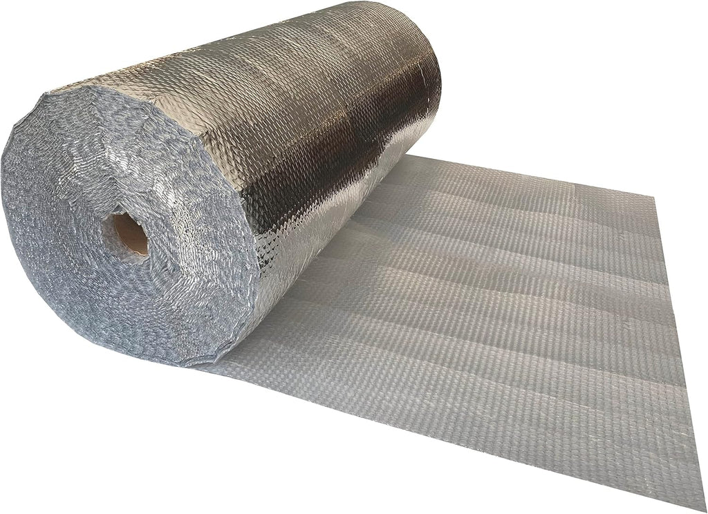 USA Reflective Insulation Bubble Roll, 48" Width x 125' Length, Colder Climates, One-Sided Thermal Bubble Roll, Radiant Barrier Wrap