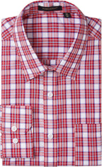 HISDERN Mens Casual Dress Shirts Plaid Button Down Shirt Long Sleeve Formal Business Gingham Shirt for Men