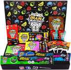Brain Blasterz Sour Candy Snack Box – 15 Piece Sour Candy Variety Pack, Individual Wrapped Lollipops, Hard Candy, Chewy Candies & Sour Powder – Fun Gift for Easter, Halloween, Christmas & Birthdays
