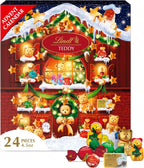 Lindt Holiday Teddy Bear Chocolate Candy Advent Calendar, 4.5 oz.