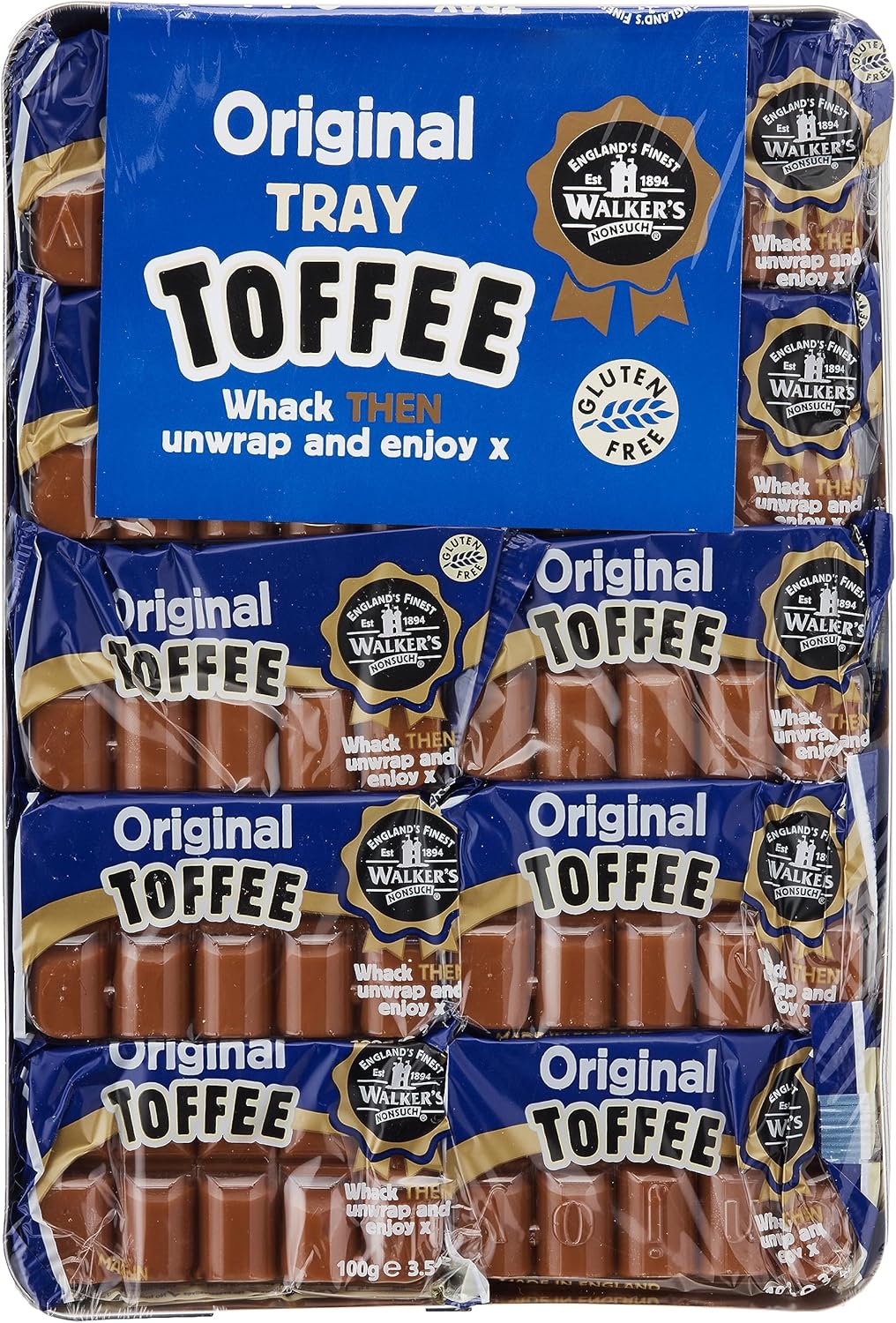 Walkers Original Toffee, 3.5-Ounce Packages (Pack of 10)