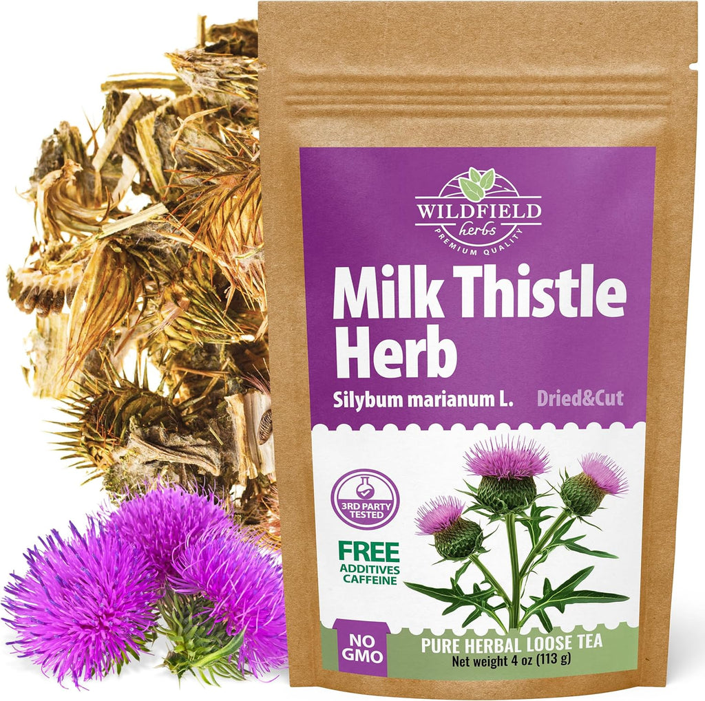 4 oz. Milk Thistle Herb Dried Milk Thistle Herbal Tea (Silybum Marianum) - 113g Herb Tea Cardo Mariano