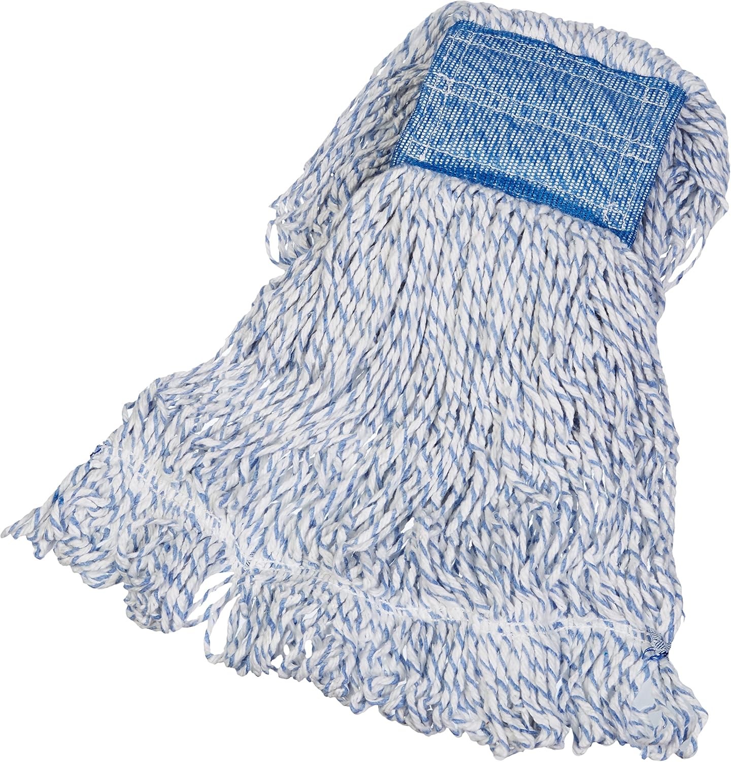 Amazon Basics Loop-End Rayon Finish Commercial String Mop Head for Floor Cleaning, 5 Inch Headband, Medium, 6-Pack