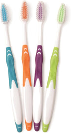 FRESHMINT Individually Wrapped Bulk Premium Toothbrushes (144 Pack), Oversized Easy Grip Handle, Soft Multi Color Nylon Bristles, Perfect for Travel, Hotel, Donation. Toothpaste Sold Separately.