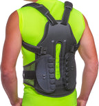BraceAbility TLSO Full-Body Back Brace Support - Hard Postural Clamshell Jacket for Thoracic Kyphosis, Scoliosis, Scheuermann's Disease, Posture Correction, Post-Surgery Recovery (Small)