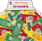 Condiment Packets Variety 100 Pack- 25 Ketchup, 25 Mayonnaise, 25 Mustard, and 25 Relish Gift Basket Care Package by Rebel Smuggling Galactic Emporium