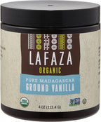 Lafaza Organic Madagascar Bourbon Pure Ground Vanilla Bean Powder, 4oz