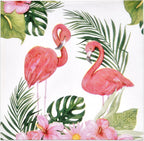 Gift Boutique 100 Pink Flamingo Cocktail Beverage Napkins Disposable Paper Tropical Flamingos Hawaiian Luau Beach Dessert Napkin for Summer Pool Nautical Wedding Bridal & Birthday Party Supplies Decor