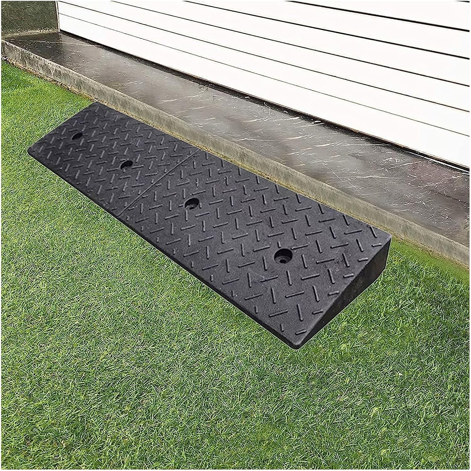 Garage/Curb Car Ramps for Mobility Scooters, Heavy Duty Rubber Wheelchair Threshold Ramps for Doorways, Patio/Garden/Front Door Entry Ramp (Size : 100x25x9cm