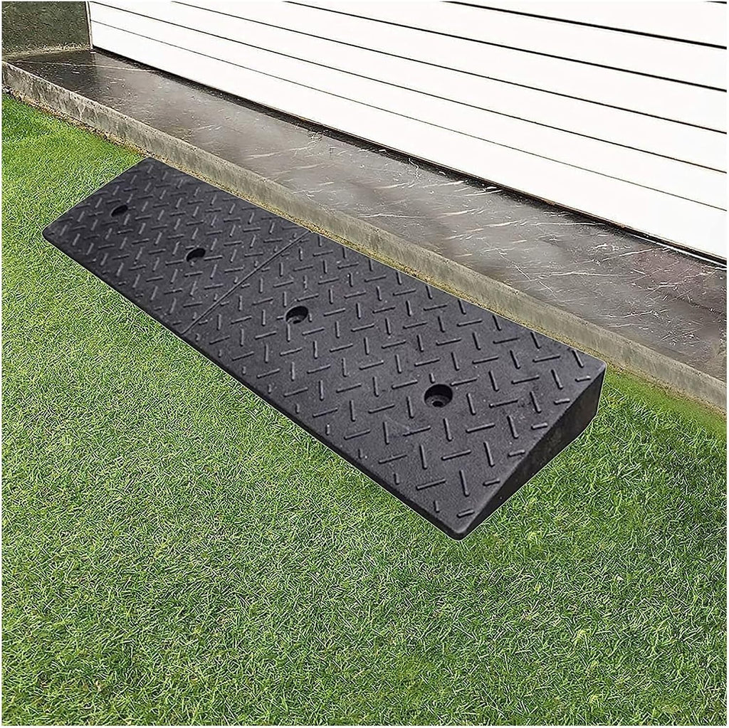 Garage/Curb Car Ramps for Mobility Scooters, Heavy Duty Rubber Wheelchair Threshold Ramps for Doorways, Patio/Garden/Front Door Entry Ramp (Size : 100x25x7cm