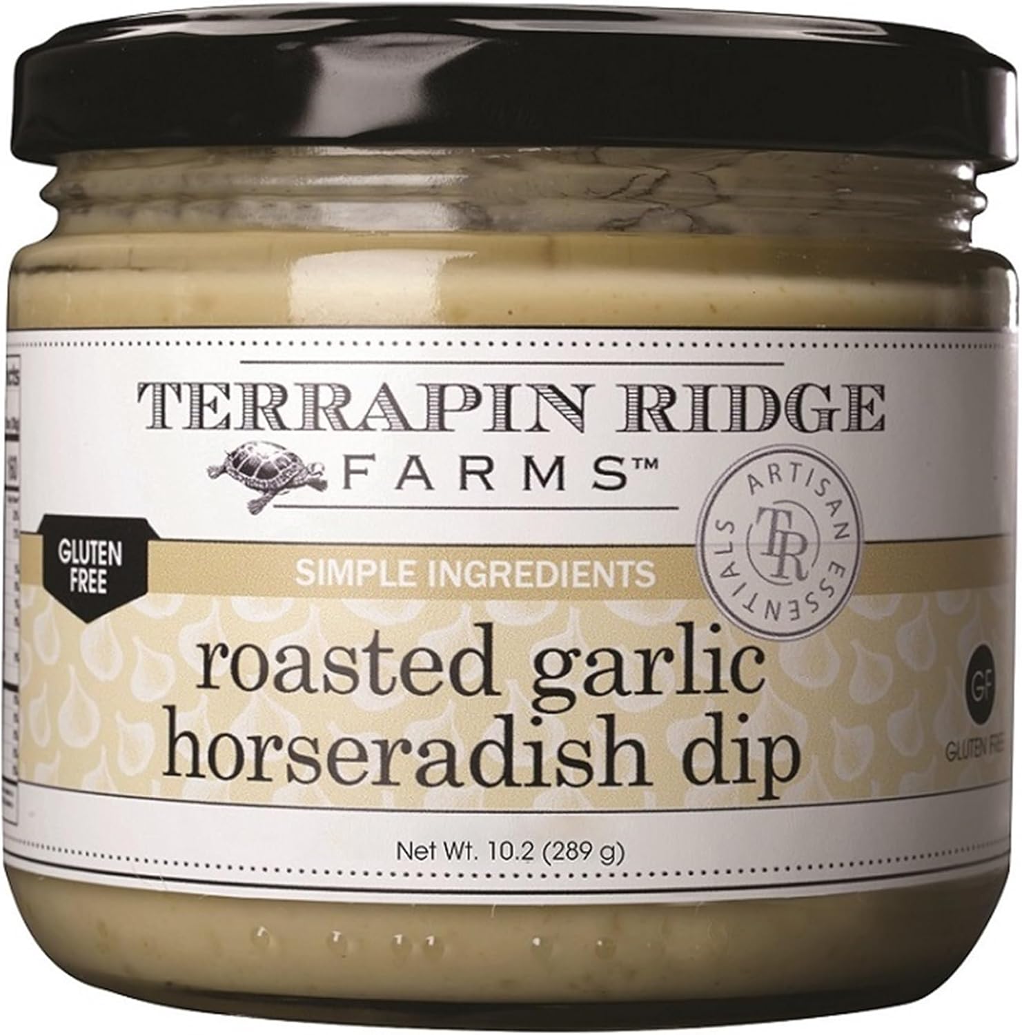 Terrapin Ridge Farms Roasted Garlic Horseradish Dip – Bold and Creamy Condiment for Meats, Sandwiches & Snacks, Gluten Free & Keto Friendly – 10.2 oz jar