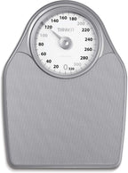 Thinner by Conair Bathroom Scale for Body Weight, Extra-Large Analog Scale Measures Weight Up to 330 Lbs. in Silver