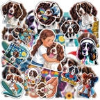 20PCS Springer Spaniel Stickers – Cute Puppy Waterproof Vinyl Decals for Dog Lovers, Pet Owners & Kids, Laptops, Water Bottles, Journals, Scrapbook