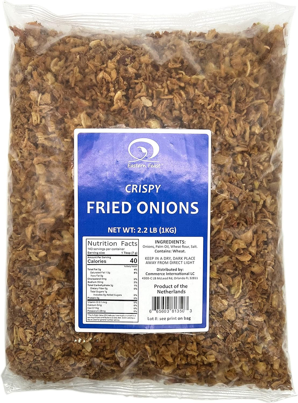 EF - Fried Onions, Product of Holland, 2.2 Lb (1Kg)