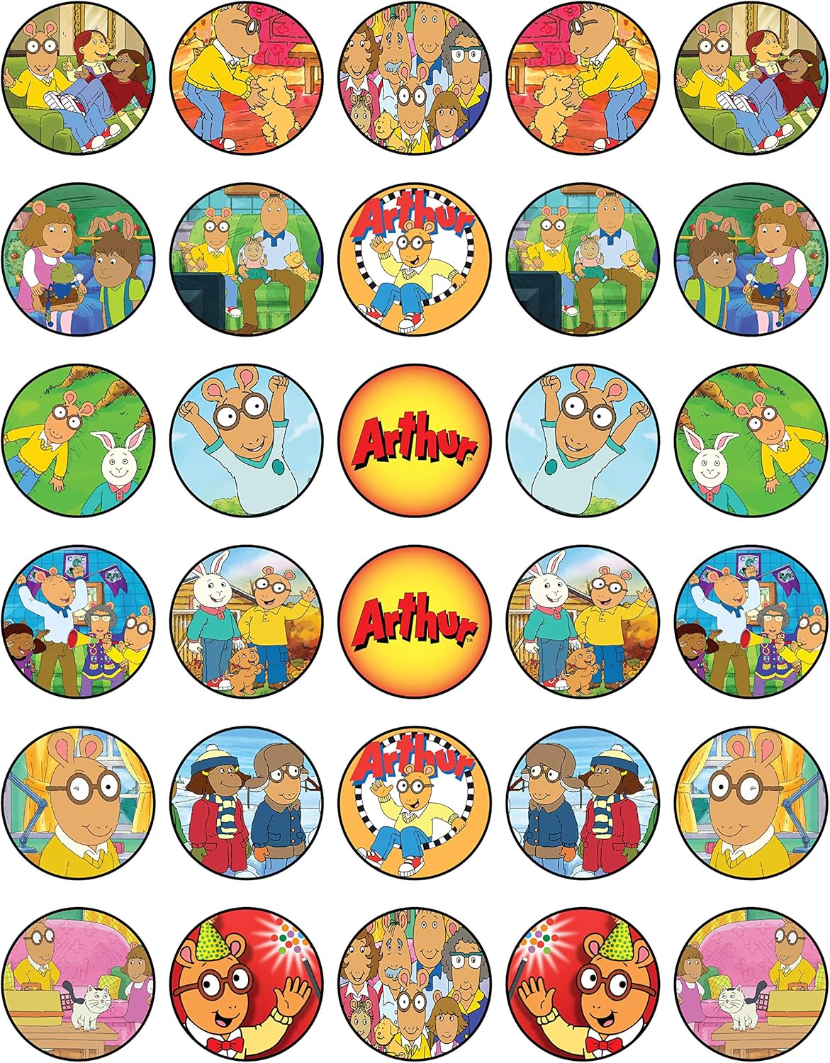 30 x Edible Cupcake Toppers – Adventure Boy Inspired Collection of Edible Cake Decorations | Uncut Edible on Wafer Sheet