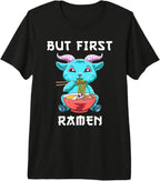 But First Ramen Baphomet Anime Noodle Soup Premium Tri-Blend T-Shirt
