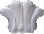 Inflatable Bath Pillow - Terry Cloth (White)