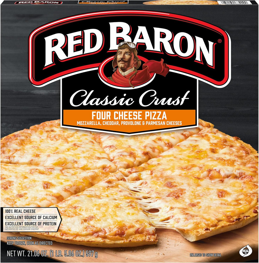 Red Baron Classic Four Cheese Pizza (Frozen), 21.06 Oz