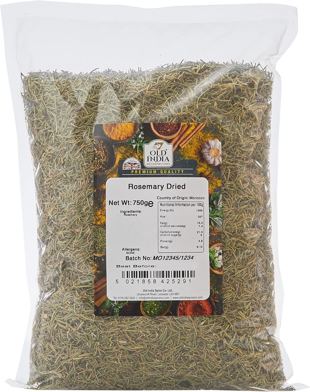 Old India Rosemary Dried 750 g