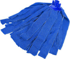 MECCANIXITY Microfiber Cloth Mop Heads Replacement 31cm Length for Wet/Dry Mop Floor Cleaning Pads, Blue