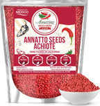 Achiote Seeds – Whole Annatto 4oz. Premium All Natural, Add Color and Mild Flavor in Soup, Stews, Meats and Mexican Recipes