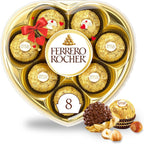 Ferrero Rocher Premium Gourmet Milk Chocolate Hazelnut, Individually Wrapped Candy for Gifting, 3.5 oz, 8 Count