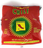 Barker's Hot Red Chili Pods From Hatch, NM - 8 oz