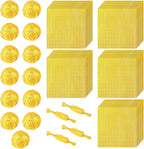 300 Pcs Gold Foil Candy Wrappers, 3x3 Inches Square Golden Chocolate Wrappers Aluminium Foil Wrapping Paper DIY Candy Chocolate Packaging for Wedding Birthday Party