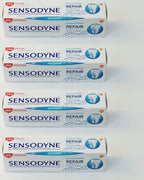 Sensodyne: "Repair & Protect Extra Fresh" Toothpaste, Powered by NovaMin * 2.53 Fluid Ounce (75ml) Tube (Pack of 4) * [ Italian Import ]