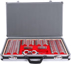 High Qualtiy 266 Trial Lens Set Optical Kit Metal Rim Wood Frame Aluminum Box