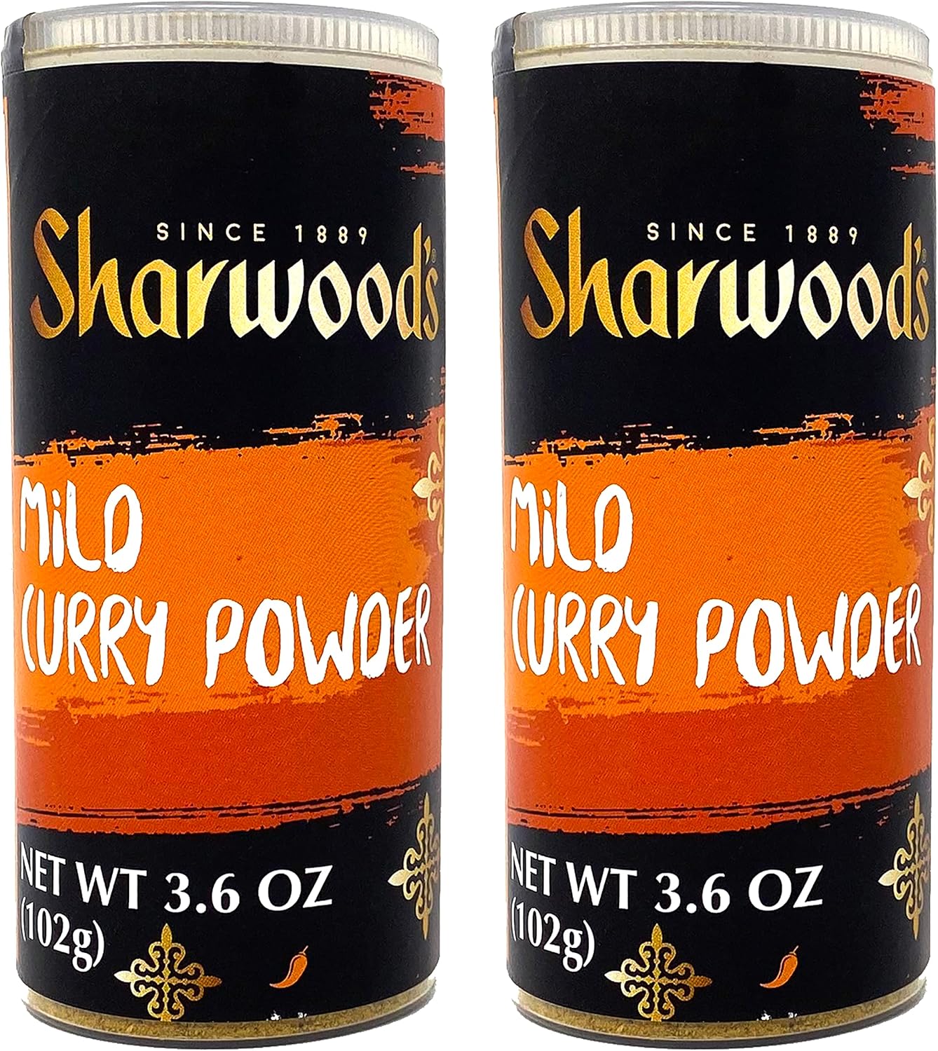 Sharwood's Mild Curry Powder, 3.6 oz (102g), Pack of 2
