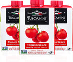 Tuscanini Italian Tomato Sauce, Premium Italian Passata, 17.6oz (3 Pack) Resealable, Product of Italy