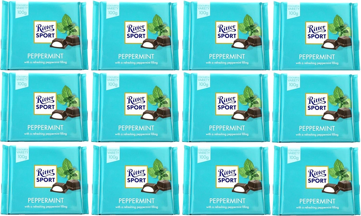 Ritter Sport Peppermint 100g (12-pack)
