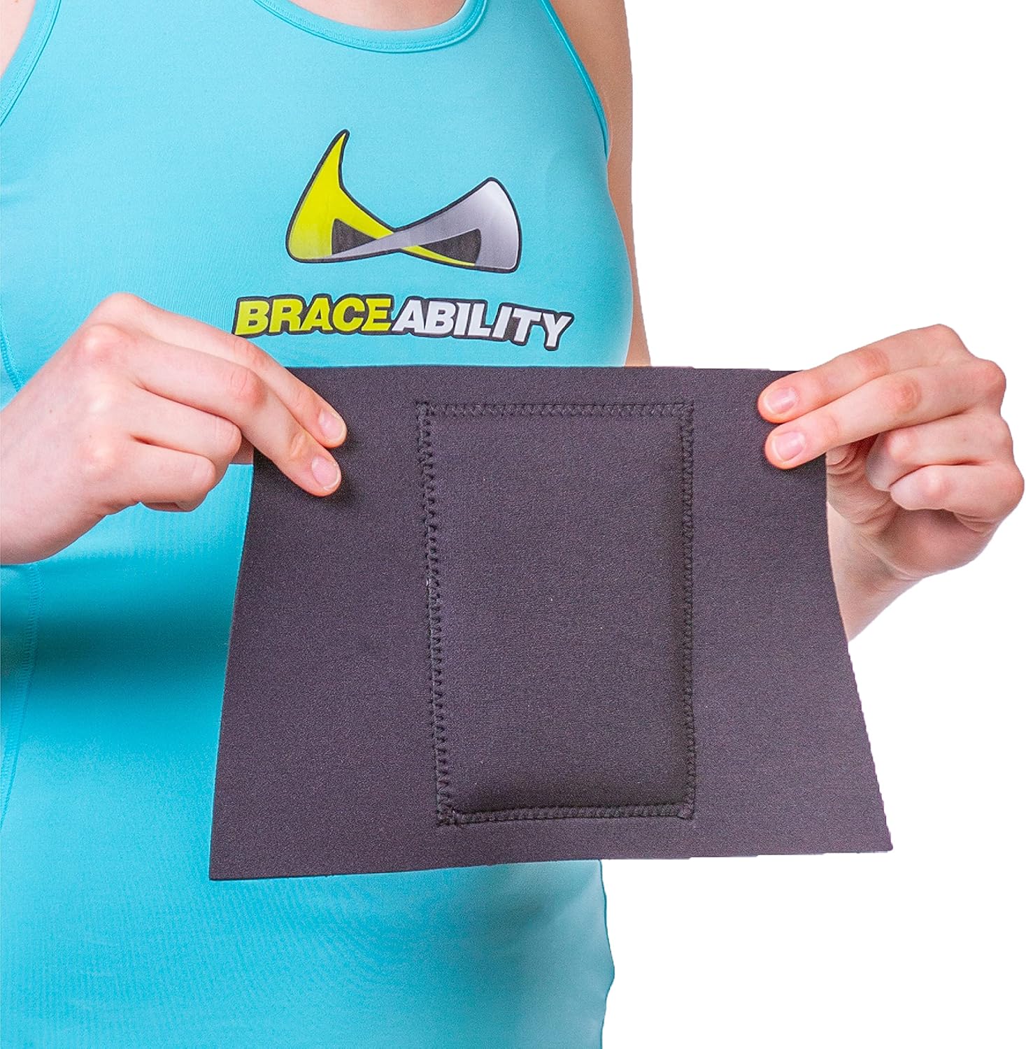BraceAbility Neoprene Foam Pressure Pad Insert for Back Brace | Soft & Comfortable Lumbar Padding for Low & Mid Back Support and Targeted Pain Relief (One Size)