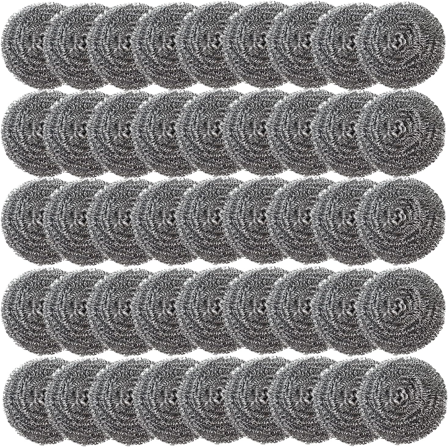 48 Pack Stainless Steel Scourers Sponges,Steel Wool scrubbers for stoves, pots, Cooker Hoods, etc. That are Difficult to Clean (48 Pack-Small 10 gram)