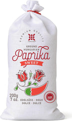 Hungarian Paprika (7oz, Sweet) Imported from Kalocsa, Hungary, in Canvas Bag, Incredible Flavor