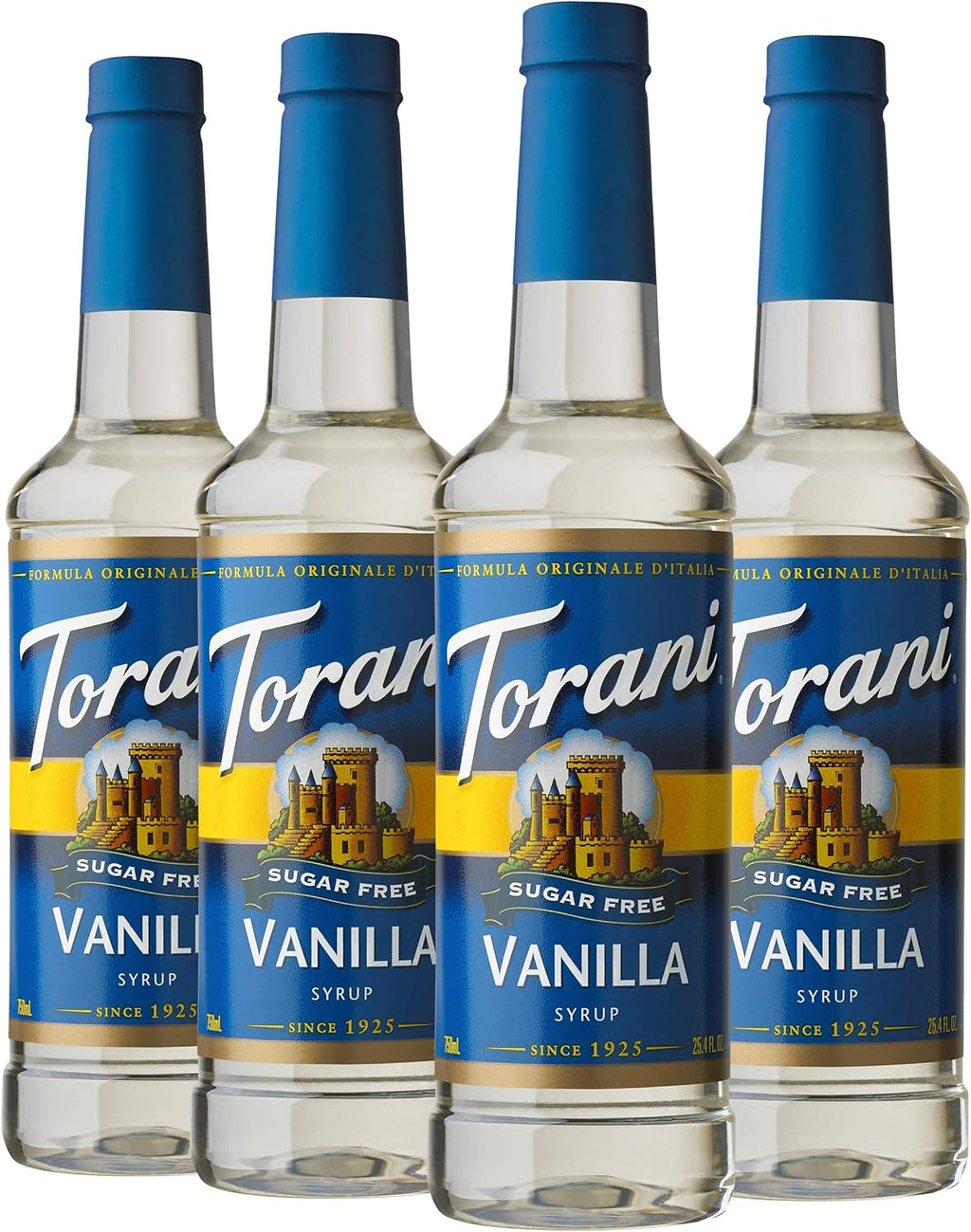 Torani Sugar Free Syrup, Vanilla, 25.4 Ounce (Pack of 4)
