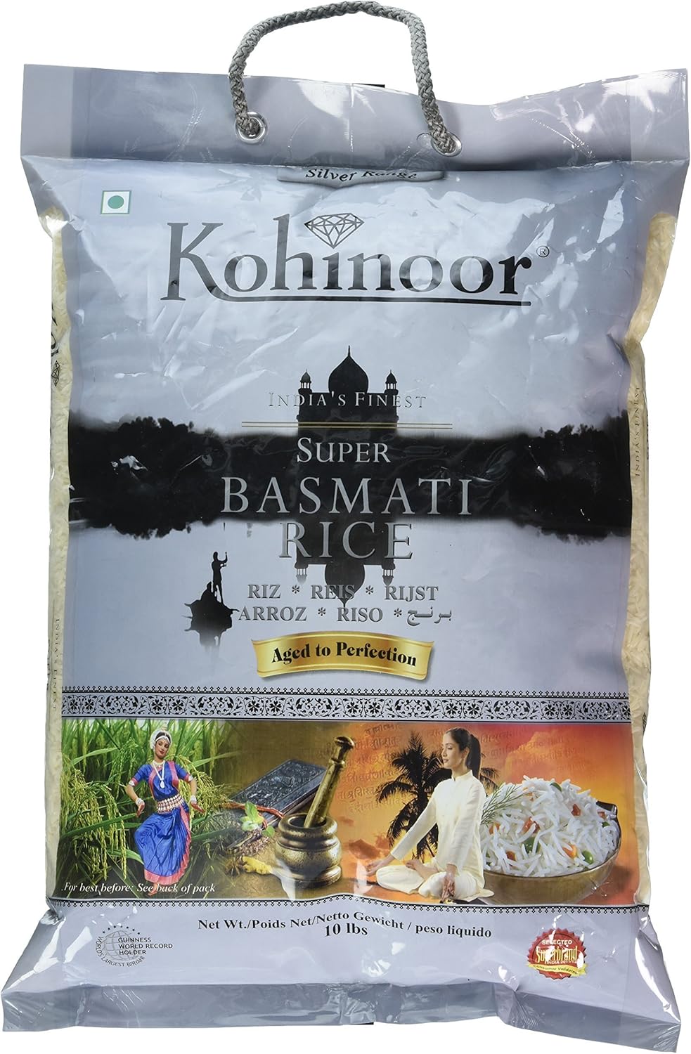 Kohinoor Silver Range Basmati Rice (10 Lbs)
