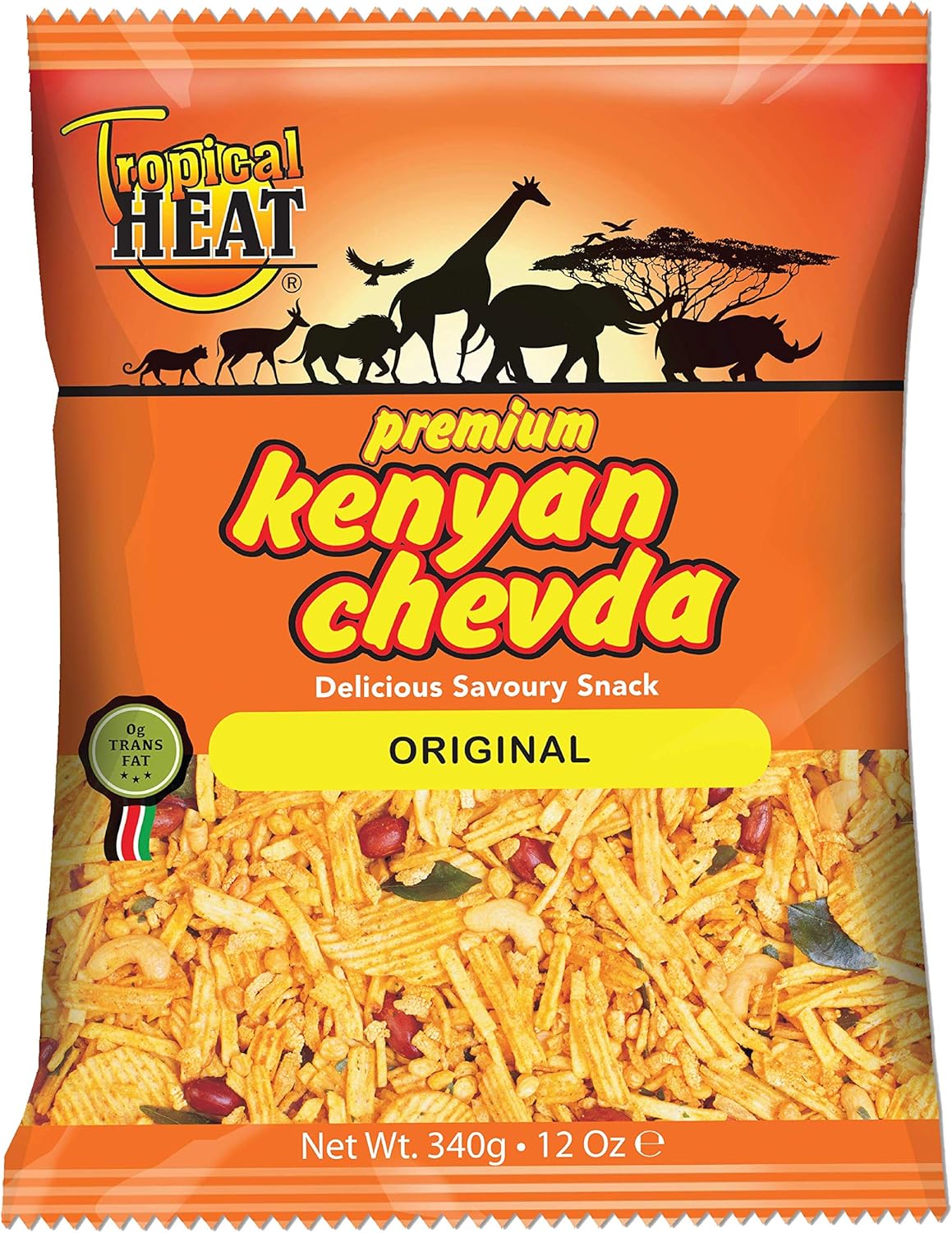 Tropical heat Kenyan chevda - original - 340g - (pack of 2)