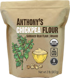 Anthony's Organic Chickpea Flour, Garbanzo Bean Flour, 2 lb, Gluten Free, Non GMO