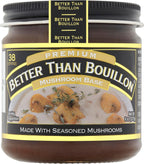 Better Than Bouillon Premium Mushroom Base, Made from Seasoned & Concentrated Mushrooms, Makes 9.5 Quarts of Broth, 38 Servings, 8 OZ (Pack of 1)