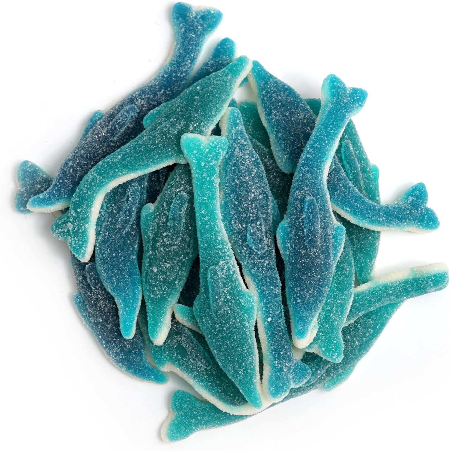 Sour Sugared Gummy Dolphins, 1 Pound Bulk Bag, Gummy Candy, The Hampton Candy Company