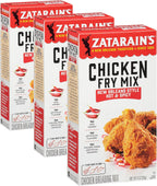 Zatarain's New Orleans Style Hot & Spicy Chicken Fry Mix, 9 oz (Pack of 3)