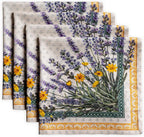 Maison d' Hermine Cloth Napkins Set of 4 100% Cotton Everyday Reusable Square Napkins Cloth Washable Dinner Party Wedding Restaurant Gifts for Mothers Day Spring/Summer(Fanny Lavender, 20" x 20")