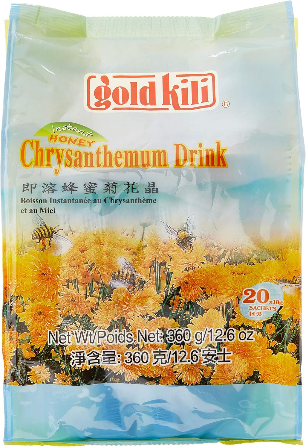 Gold Kili Instant Honey Chrysanthemum Drink 0.63oz/18g X20 Sachets