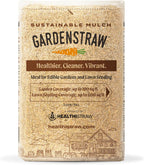 GardenStraw, 3 cu ft (20 lbs) All-Natural Mulch for Gardens, Vegetables & Lawn Seeding – Water-Conserving Wheat Straw – Thoroughly Cleaned, Sustainable