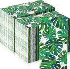 200 Pcs Tropical Palm Leaf Guest Napkins 3 Ply Disposable Paper Hawaiian Luau Green Leaves Decorative Napkins for Bathroom Hawaiian Party Tropical Summer Spring Tea Party Bridal Decorative Towels